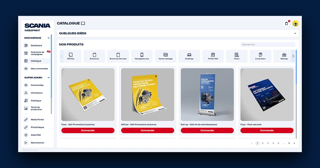 Scania Web2Print